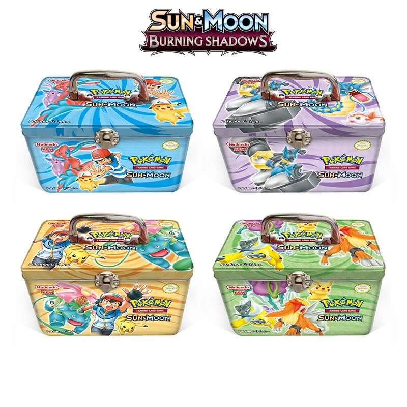 

Pokemon SUN&MOON Cards 150pcs/set Iron Box TAKARA TOMY Card Hobbies Hobby Collectibles Game Collection Anime Cards for Children