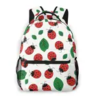 Рюкзак с божьей коровкой и листьями для мужчин и женщин, школьный ранец, дорожные маленькие рюкзаки для отдыха, 2020