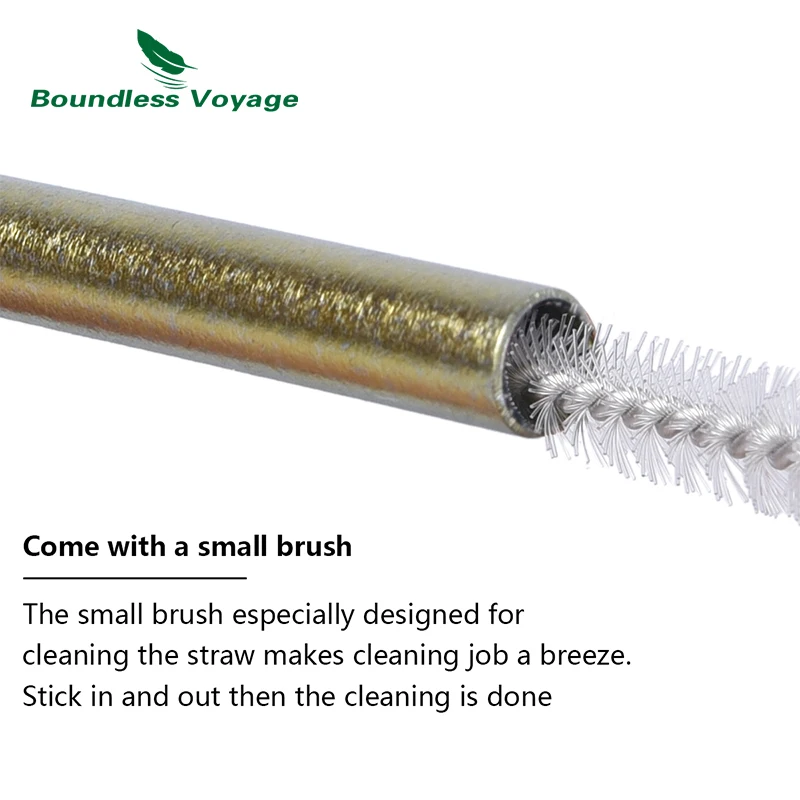Многоразовая трубочка для питья многоцветная с щеткой очистки сока воды кофе |