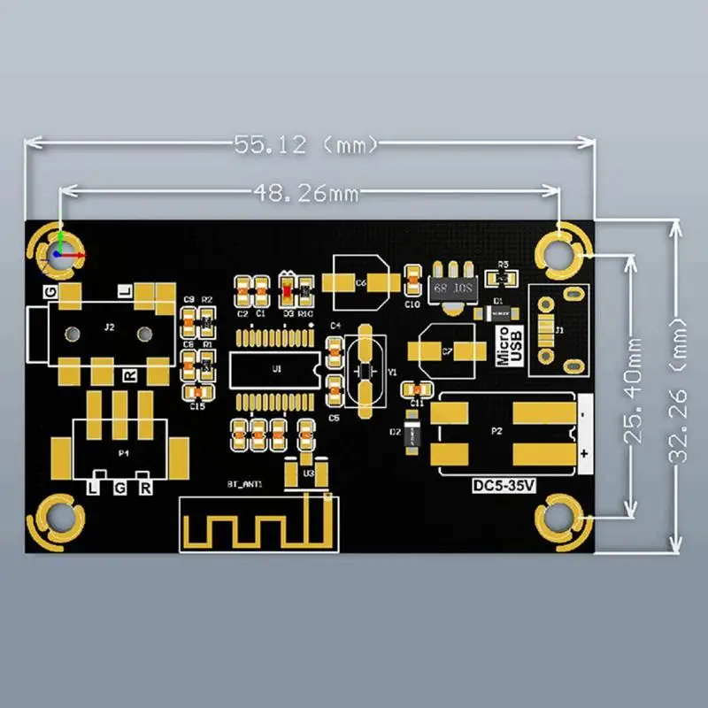12 v/24 v Автомобильный Bluetooth 4 2 аудио приемник доска Беспроводной без потерь Mp3 3Pin