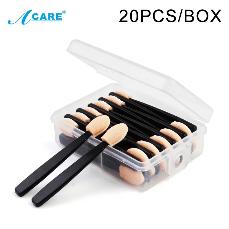 20 шт Тени для век аппликатора Pro спонж Make Up поставки Портативный тени кисти ногтей