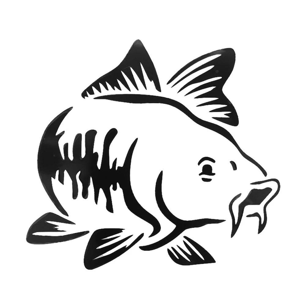 

Personality PVC Big Carp Cool Car Motorcycle Fishing Boat Decal Decoration ZWW-0122,13.8cm*12.5cm