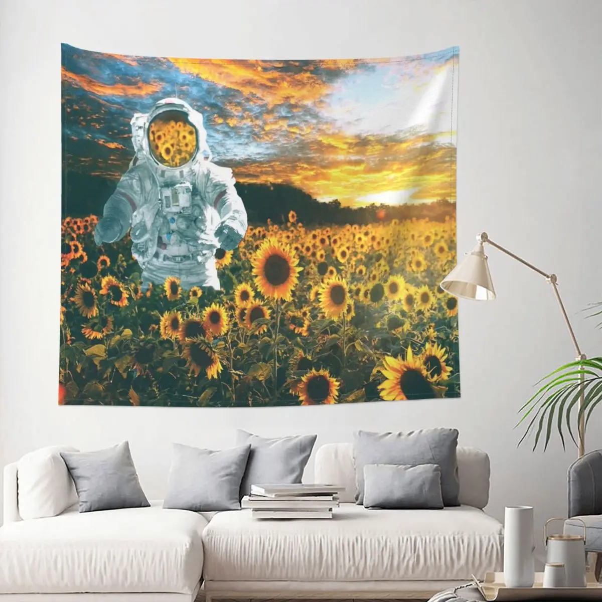 

In A Galaxy Far Away Tapestry Flower Floral Nature Art Decoration Wall Room Home Decor Hanging Bedroom Kawaii Cartom Gift