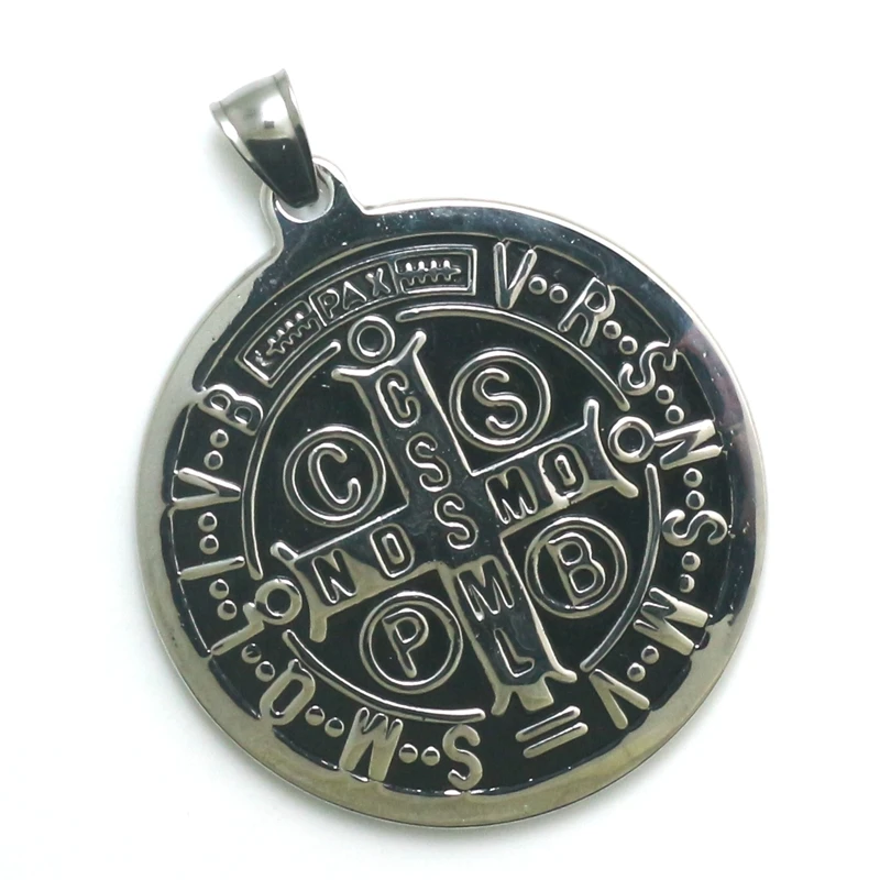 

Подвеска CSPB CSSML NDSMD, святой Бенедикт нурсии, нержавеющая сталь 316L, католическая церковь христианский Иисус, экзорцизм, 32 г