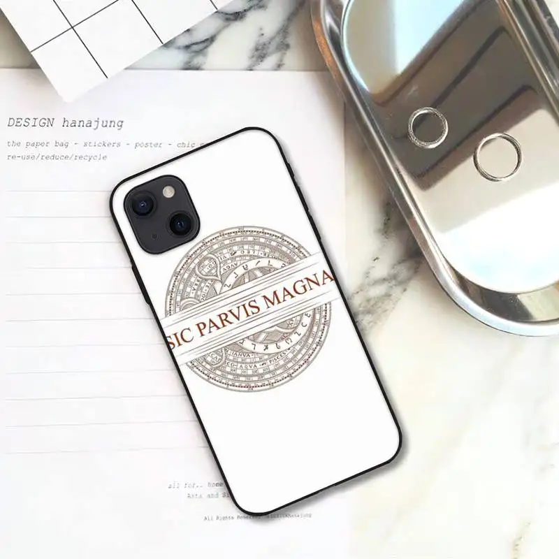 Чехол Sic Parvis Magna для iPhone 11 12 Mini 13 Pro XS Max X 8 7 6s Plus 5 SE XR | Мобильные телефоны и