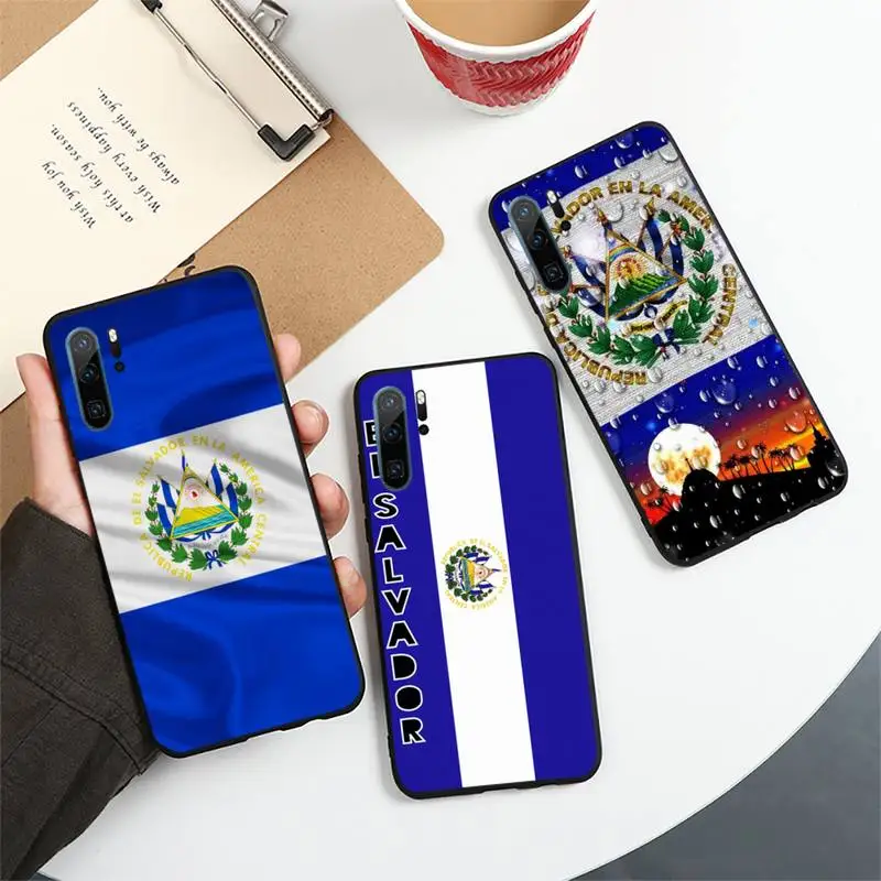 

el salvador National flag Phone Case For Huawei honor Mate P 10 20 30 40 i 9 8 pro x Lite smart 2019 nova 5t
