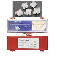 20pcs dental orthodontic ceramic brackets braces mini mbt 022 slots 345 hooks