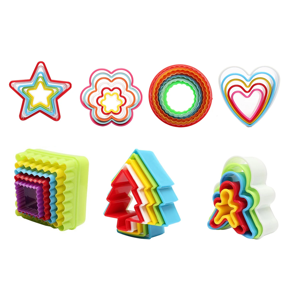 

5pcs Pastry Mold for Cake Cookie For Christmas Kitchen, Square