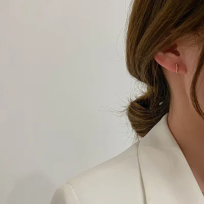 

English Letter Shaped Earrings For Women Temperament Earrings Korean Version Minority Design Exquisite Accessory 2021 Style