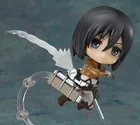 Фигурки героев аниме атака на Титанов, Mikasa  Ackerman #365, ПВХ игрушки, модель 10 см, фигурка, Декор для дома, рождественский подарок, кукла Леви Эрена