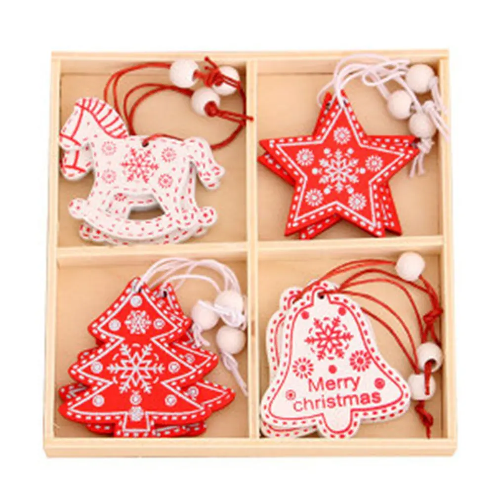 

Деревянный Рождественская елка Подвески домашнего рождественского декора аксессуары рождественские украшения, подвески рождественские п...