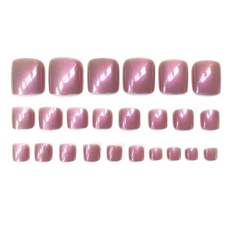 24 шт./компл. носимый фиолетовый светильник лапки русалки Аврора накладные ногти с