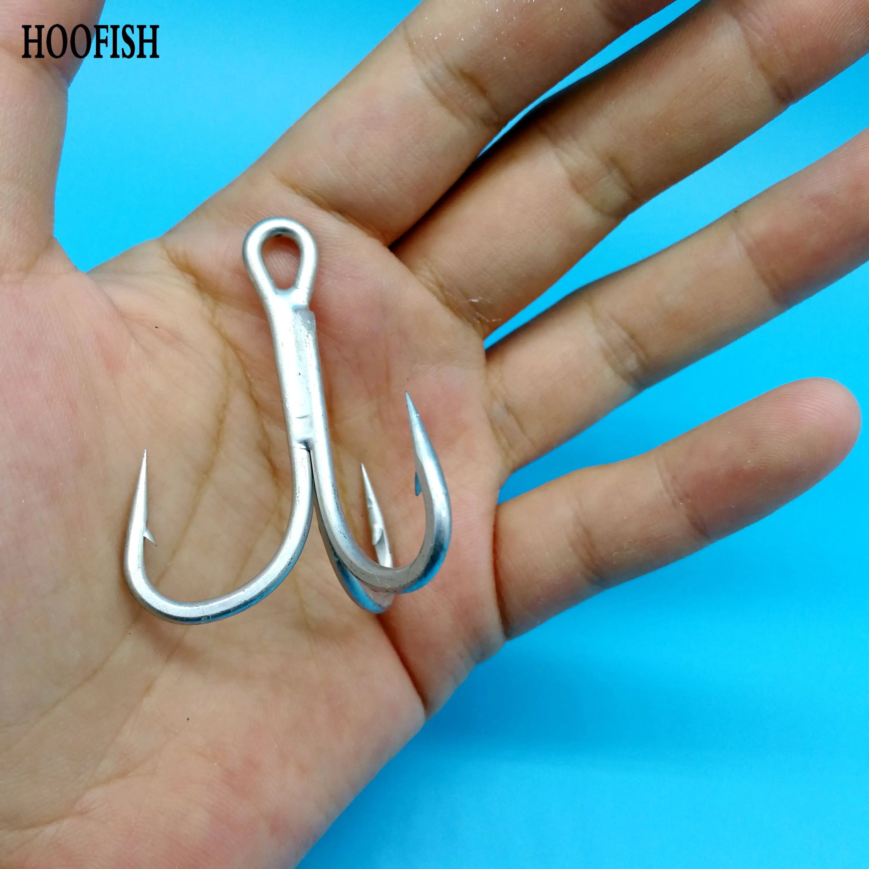 HOOFISH 10 шт./лот 4X усиленный тройной крючок 4/0 #/3/0 #/2/0 #/1/0 # Максимальное сопротивление