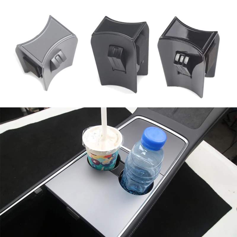 

Center Console Cup Holder Limit Clip for Tesla Model 3 2021 Auto Organizer Limiter Insert for Stable Storage Items