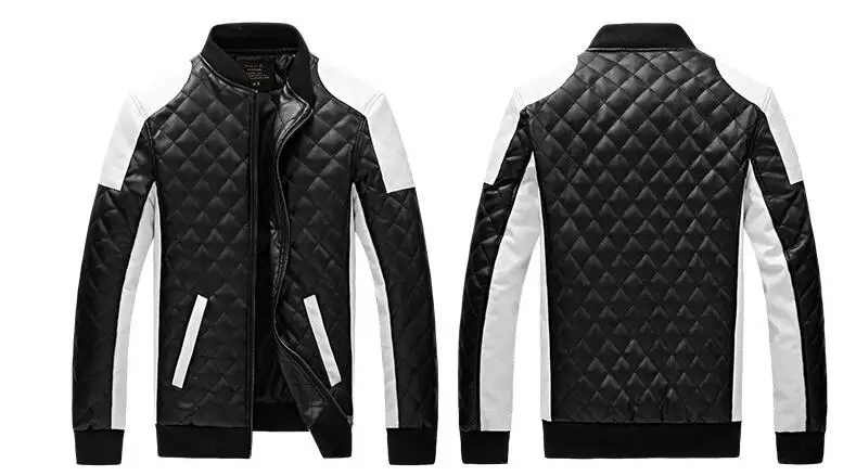 Мужские кожаные куртки повседневная Высококачественная классическая кожаная