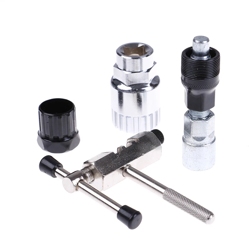 

4PCS Mountain Bike MTB Bicycle Crank Chain Axis Extractor Removal Repair Tool Kit Bike Multitool Set Bicycle Accessories