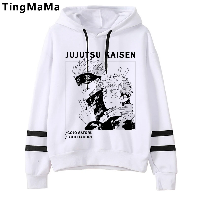 

New Japanese Anime Jujutsu Kaisen Hoodies Men Kawaii Gojo Satoru Graphic Streetwear Funny Cartoon Unisex Tops Sweatshirts Male