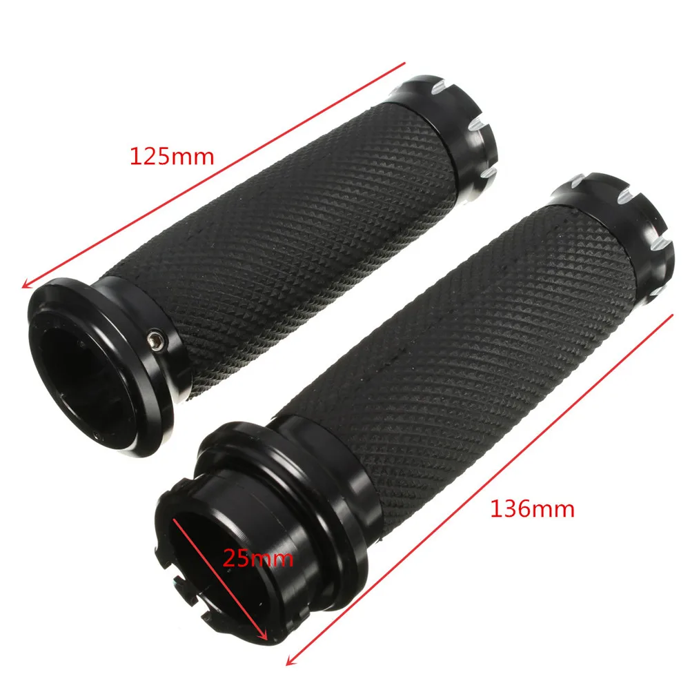 

1"25mm Motorcycle CNC Hand Grip Handlebar For Harley Touring Sportster Dyna Softail