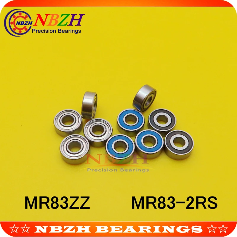 10 шт. MR83ZZ MR83-2RS SMR83ZZ ABEC-5 3*8*3 мм Глубокие шаровые подшипники MR83/L-830 ZZ MR83 RS MR83-2RS