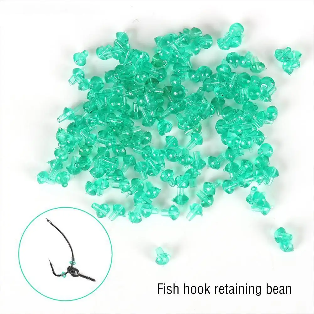 

50pcs/Bag Hook Stop Beads Fishing Fixed Soft Beads Accessories Chod Ronnie Stopper Rig UP Boilie Stop Terminal Tackle Tool