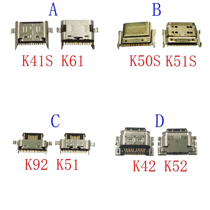 10 шт., USB-разъём для зарядного устройства LG K41S K61 K50S K92 K51 K51S K42 K52