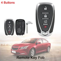 4 button smart remote key shell replacement keyless entry transmitter auto key fob body housing for chevrolet cruze malibu camar