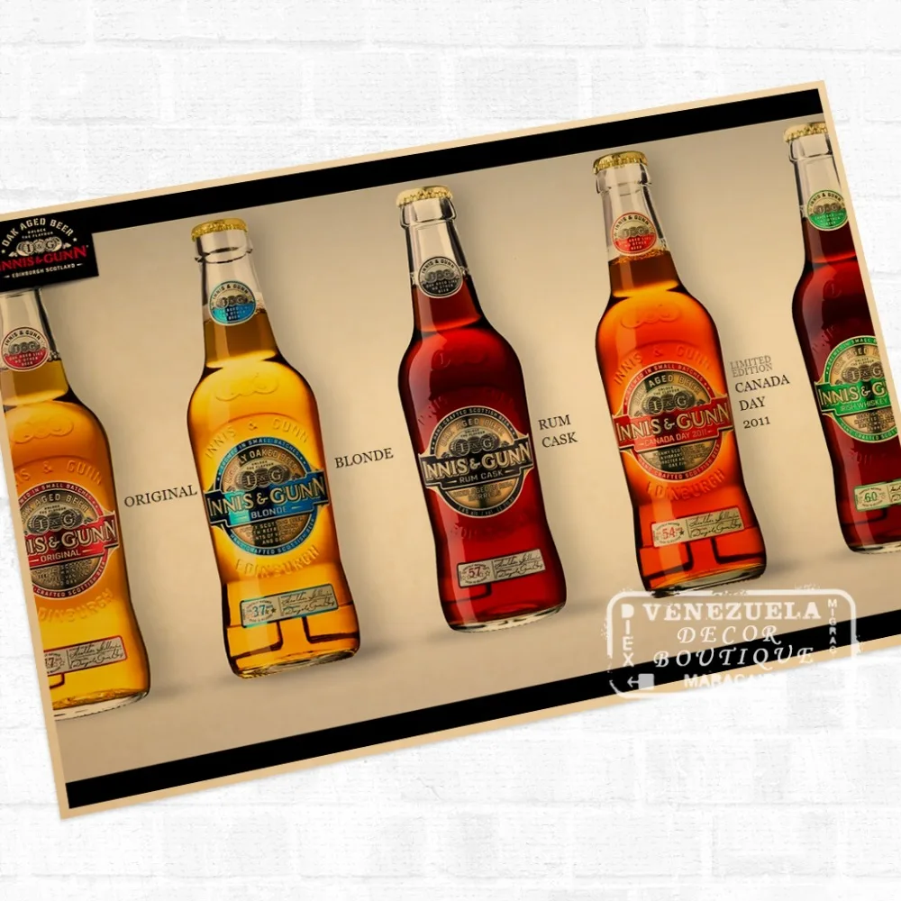 Разнообразные креативные винтажные стикеры в виде пива стиле ретро с крафтовым