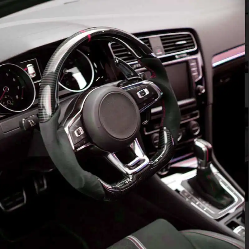 

Alcantara Carbon Fiber Steering Wheel Alcantara For Volkswagen Golf MK7 GTI R Scirocco R 2013-2020