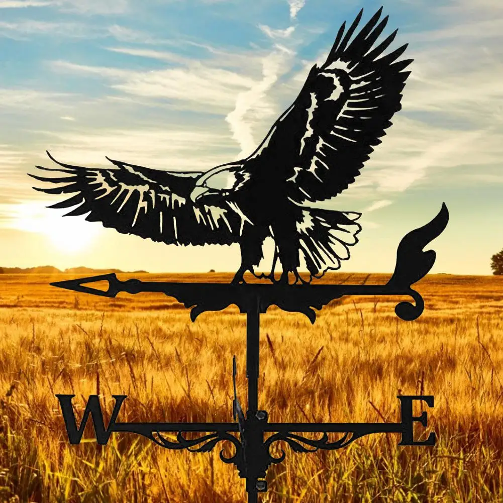 

Weathervane Eagle Weather Vanes Roofs Retro Garden Stake Weather Vane Measuring Tools Outdoor Roof Decoration Architecture
