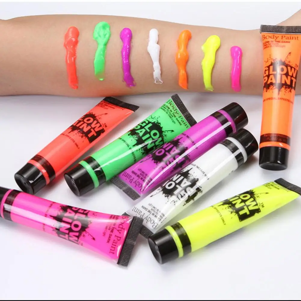 25 мл художественная живопись для лица светящееся лицо цветная мазь пигмент тела