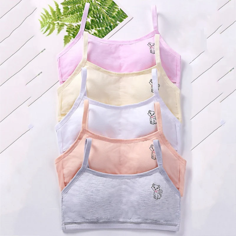 Детское нижнее белье для девочек летний бесшовный спортивный бюстгальтер с