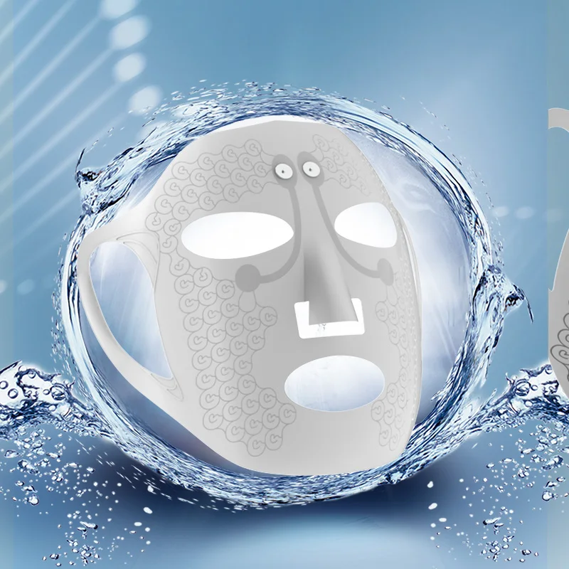 

Electronic Reusable Silicone Face Lift Mask Skin Whiten Bandage Mask Microcurrent Soft Gel Face Massager Apparatus Anti Wrinkle