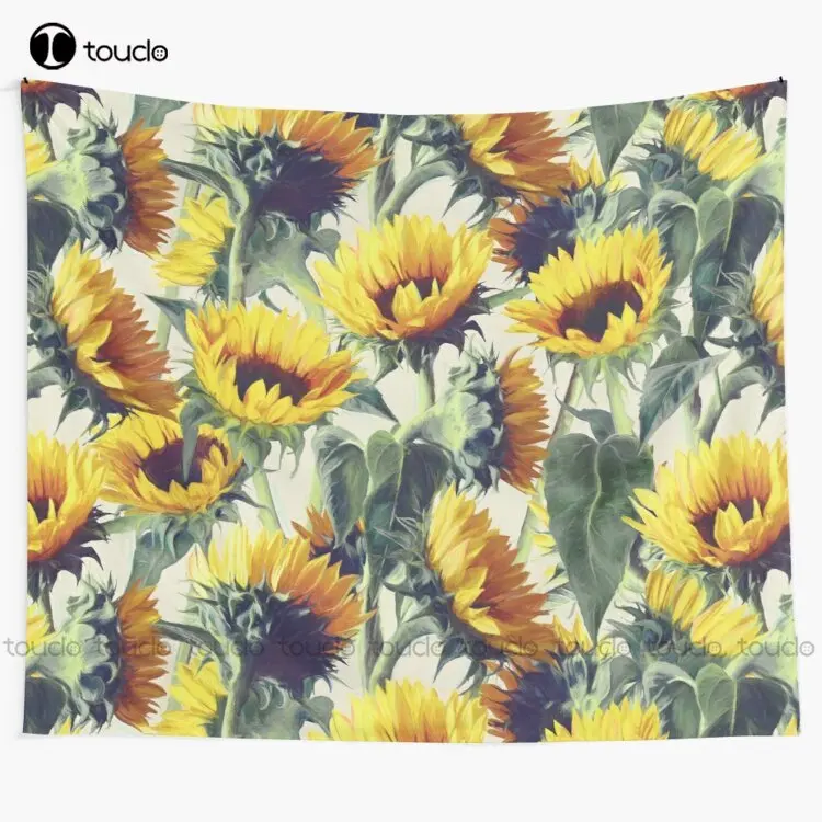 

Sunflowers Forever Tapestry Nature Tapestry Tapestry Wall Hanging For Living Room Bedroom Dorm Room Home Decor Wall Covering