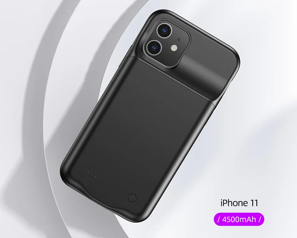 USAMS умный чехол для батареи, зарядное устройство для iPhone 11 Pro Max, чехол для батареи, внешний аккумулятор, резервный внешний аккумулятор для iPhone X XS