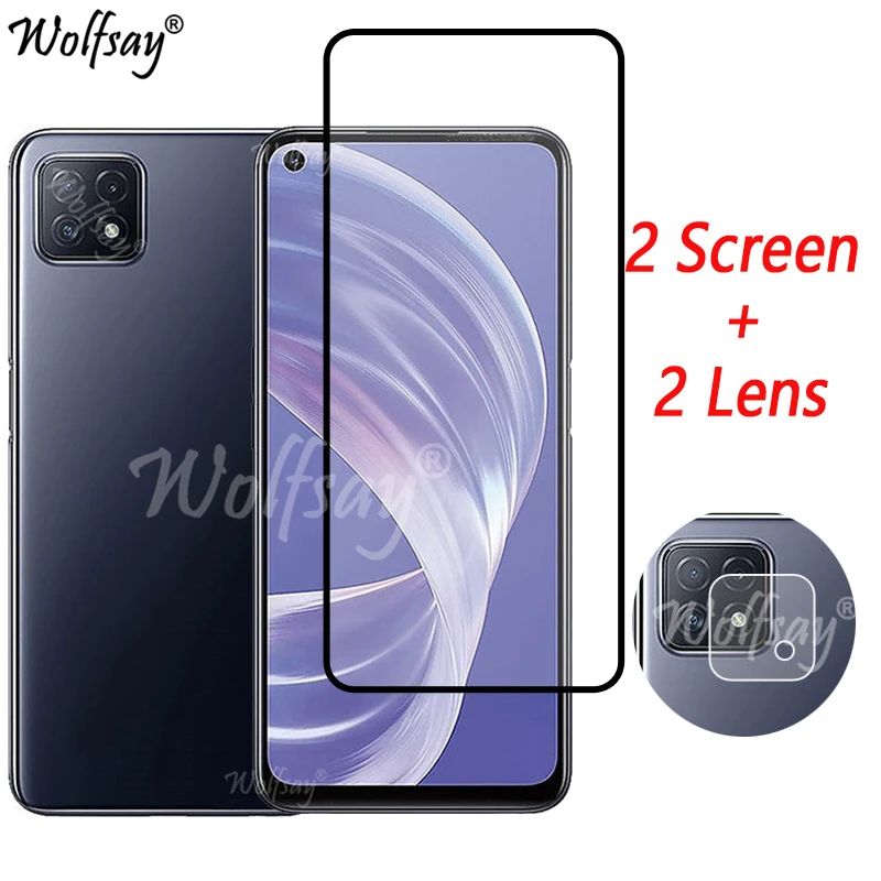 

Full Cover Whole Glue Tempered Glass For Oppo A73 5G Screen Protector For Oppo A73 A 73 5G Camera Glass For Oppo A73 5G Glass