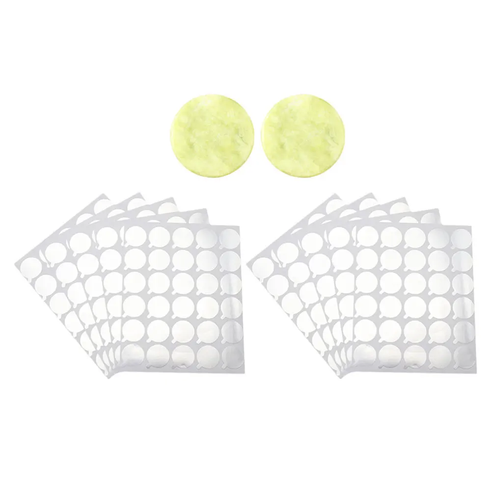 

20 Sheets Disposable Grafted Eyelash Glue Gasket and 2 Eyelash Glue Jade Stone