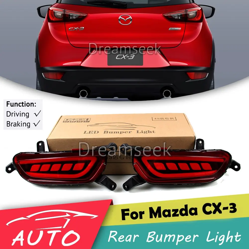 Задний бампер задний фонарь для Mazda светильник 2016 2017 2018 2019-24 красный рефлектор