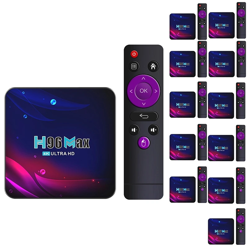 

H96 Max TV Box,Intelligent TV Box Android 11 V11 RK3318 TV Box Wifi 4K Set Top Box Media Player