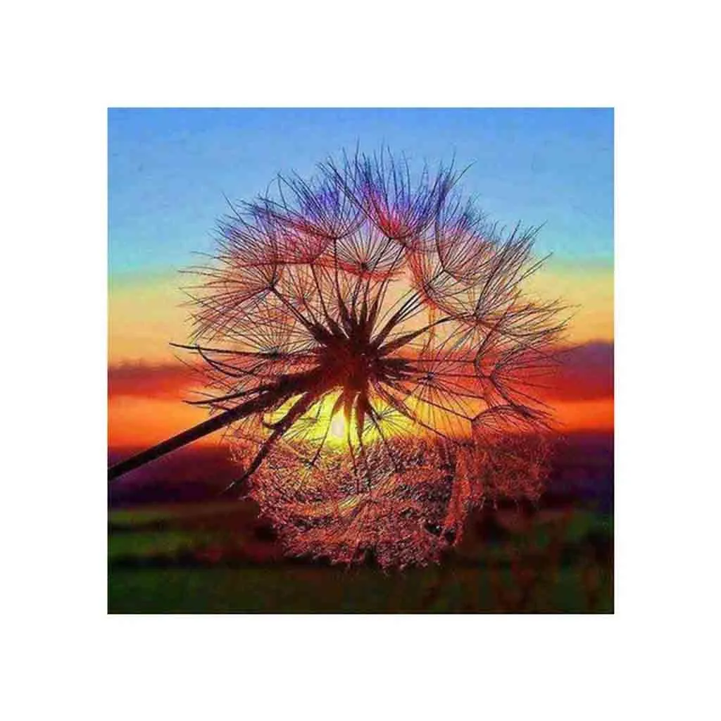 2020 DIY New 5D Diamond Painting Dandelion Scenery Modern Cross Stitch Full Decorations Living Room | Дом и сад