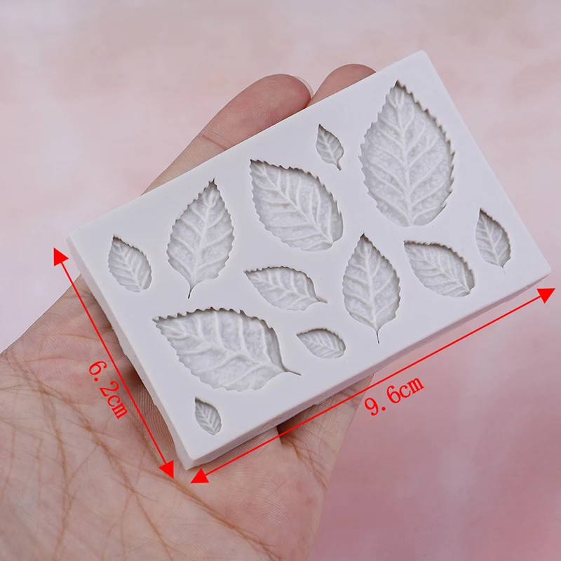 

HOT arrival Rose leaves silicone soap mold kitchen accessories cake mold Gumpaste Candy cookies tools Fondant Cake Decoration