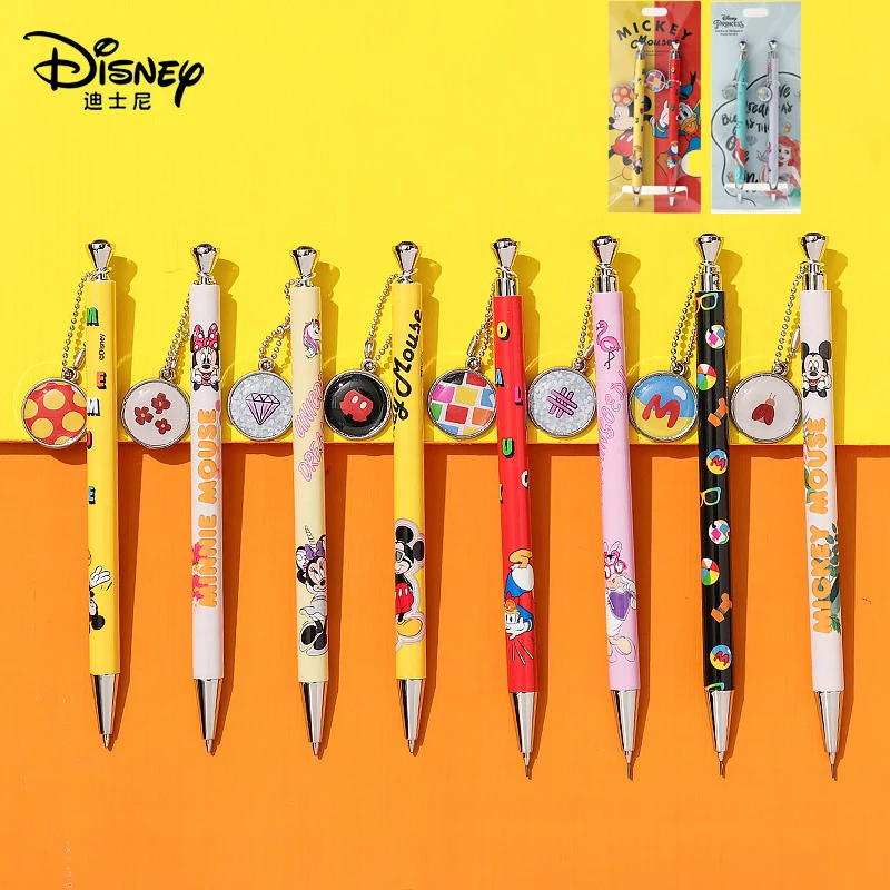 Подлинные ручки-гелевые для студентов Disney Mickey Mouse, механические карандаши Elsa Princess и креативный набор шариковых ручек.