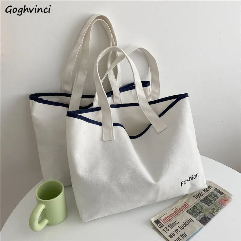 

Холщовые сумки для покупок для женщин, модные вместительные Экологичные школьные сумочки под подмышки, в японском стиле