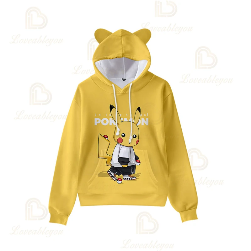 Hoodies Sweatshirt Spring Autumn Harajuku Hoodie for Kids Cosplay Costume Creative Pokemon Sword and Shield 3D Casual Hooded | Мужская