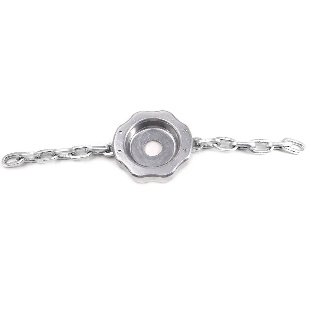 

Chain Grass Trimmer Head Hay Metal Field for Outdoor (Silver)