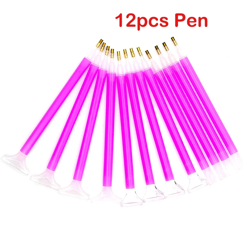 

12 шт. 5D алмазная вышивка ручка инструменты для вышивки крестом дрель ручка для Sqaure круглая картина со стразами