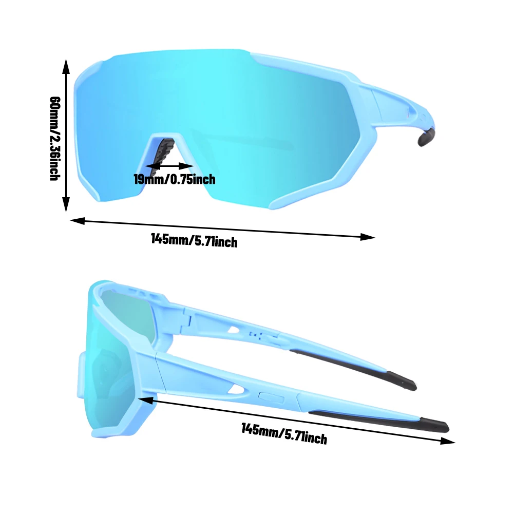 

Polarized 5 Lens Riding Glasses Road Bike Riding Glasses Bicycle Sunglasses Mountain Bike Riding Goggles Cycling Sunglasses