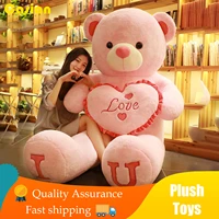 100cm big teddy bear plush toy lovely huge stuffed soft bear doll lover hug bear kids toy for girlfriend brinquedos pillow gift