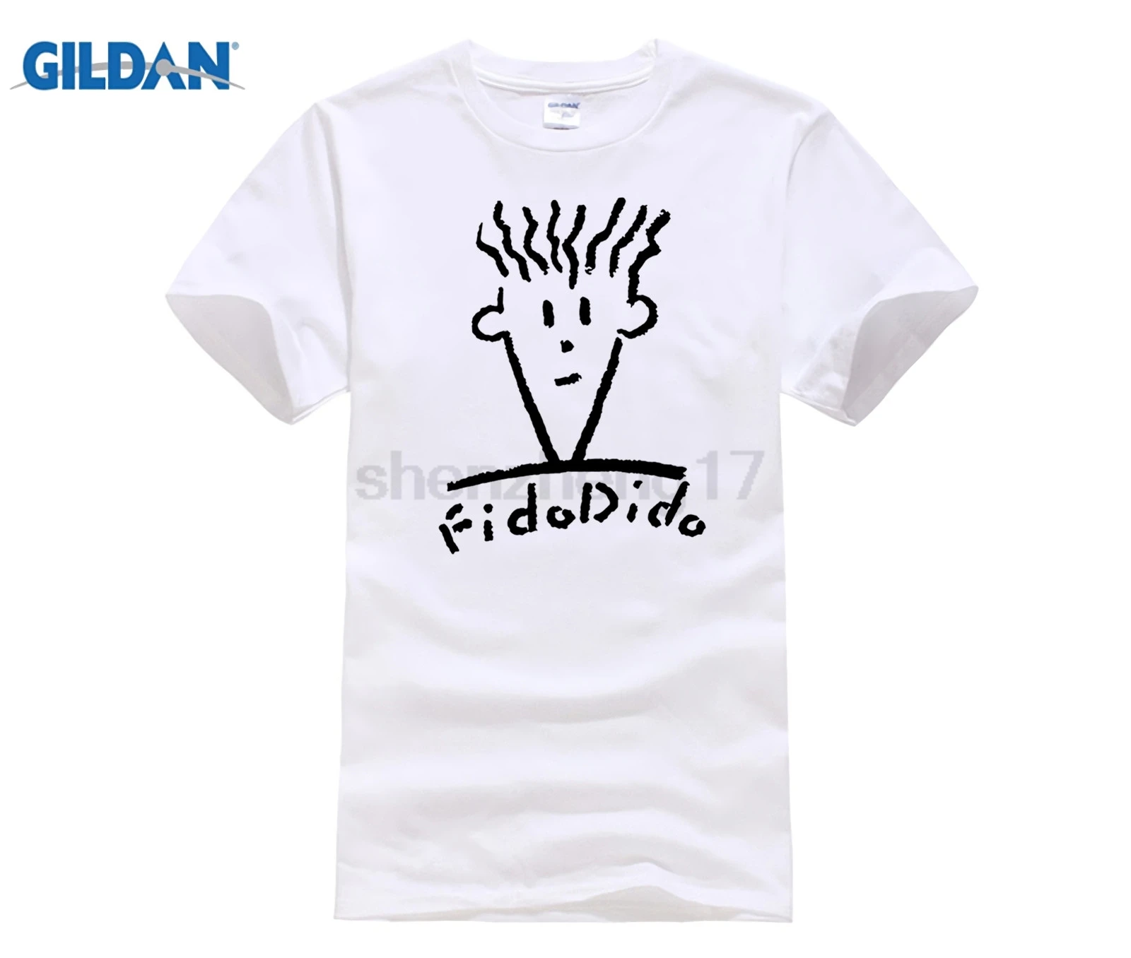 Горячие предложения 2019 Летний стиль футболка Fido Dido поп пить брендовая одежда Для