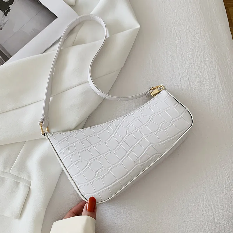 

Stone Pattern Bags for Women Retro Fashion Leisure Armpit Shoulder Bag Stick Bag Ladies Handbag