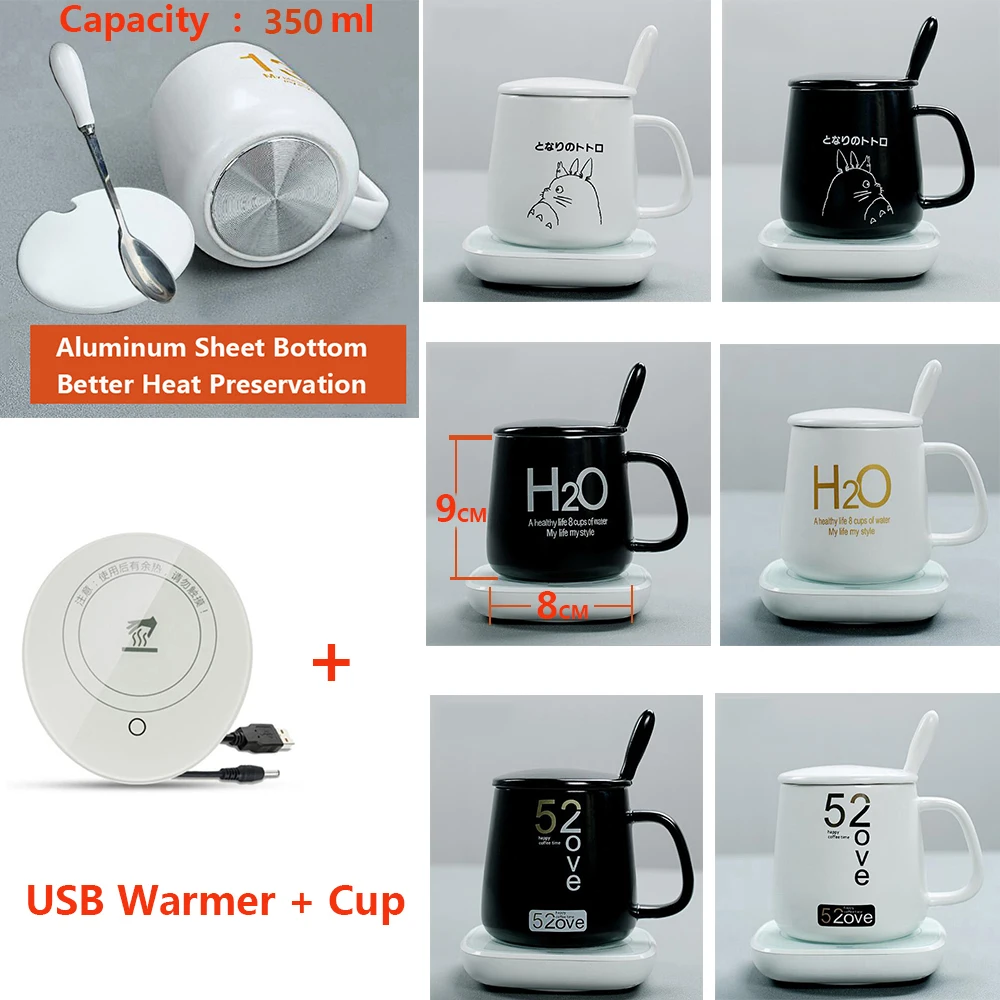 5 в 2 а USB Грелка гаджеты гравитационная индукция высокая температура стекло чашка